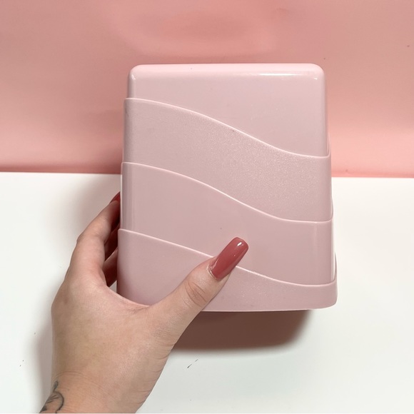 Vintage retro art deco funky pink tissue box cover - Picture 2 of 7